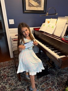 earning a Concert Solo certificate in Junior Keys 